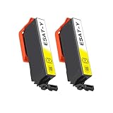 Karasaki SAT 互換インク エプソン用 EPSON用 SAT インク サツマイモ インク SAT-Y イエロー 2個 対応機種:EP-712A EP-813A EP-713A EP-814A EP-714A EP-815A EP-715A EP-816A EP-716A EP-812A【大容量/残量表示対応/個包装】