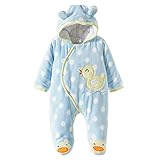 Zhhlinyuan Fashion Baby Kids Animal ブレーク Jumpsuit Bodysuit Flannel Clothes
