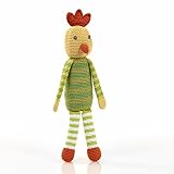 Pebbleフェアトレード、Hand Made Rattle – チキン