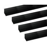 安田 アルミアングル 1m 3.0x30x30mm ブラック 4本組