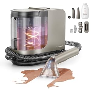uwant 高温スチームリンサークリーナー 100℃蒸気×18000Pa超吸引力 5種ブラシ&洗浄液付