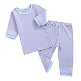 cutelove 子供 パジャマ 寝巻き 無地 秋 長袖 綿 ルームウェア 女の子 ベビー 上下セット グレー