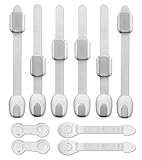 子安全ロック10パック赤ちゃんの校正ラッチキャビネット、冷蔵庫、ドア、トイレシート、引き出し、食器洗い機、強力な粘着なし、必要なツールまたはドリル