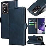 対応 Galaxy note20 ultra 5g ケース 手帳型 スマホケース サムスン ギャラクシーnote20 ウルトラ sc-53a scg06 カバー 手帳型 カードスロット、キックスタンド レザー(ネイビー)