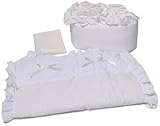 Baby Doll Bedding Regal Cradle Bedding Set, Ecru by Baby Doll Bedding [並行輸入品]
