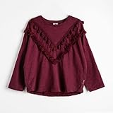 (ティッタン) TTITTANG 子供服 インディアン 長袖Ｔシャツ 全3色 女の子 ロンＴ カットソー 綿 キッズ ベビー ( ワイン / 90 )