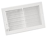 Imperial Manufacturing RG0291 10-Inch by 6-Inch Multi-Shutter Register, White [並行輸入品]