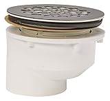 プラスチックOddities pfg610オフセットファイバーグラスシャワーストールDrain withステンレススチールStrainer / Coarseスレッド