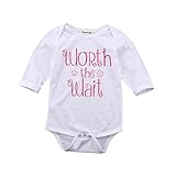 Ochine 新生児　幼児　男女兼用　アルファベット柄　クルーネック　コットンブレンド　服 ロンパース　 子供服　0-2歳設定 長袖 カバーオール 出産祝い　4サイズ選べる　 (80、6-12月)
