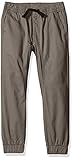 Southpole Little Boys' Basic Solid Stretch Twill Long Jogger Pants Grey X-Large [並行輸入品]