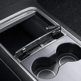 Spigen ケーブル オーガナイザー ステーション Tesla Model 3 および Y 2024/2023/2022 用 [Model 3 2024 Refresh とは互換性] [ケーブルは付属しません] ACP07085 TO271 (ブラック)