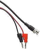 uxcell テストケーブル　BNC(オス)Q9-バナナプラグ×2　全長108cm　実験室　電気テスト　 オシロスコープ