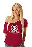 NCAA Florida State Seminoles Off the Shoulder Tee L