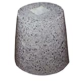 御影石 柱受 白 丸 5寸 上150×底210×高200 アミ代不