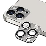 SeGinn iPhone 12 Pro 対応 カメラフィルム レンズカバー 金属 ケース 高透過率 露出オーバー防止 耐衝撃 防塵 全面保護 アルミ合金＋強化ガラス製 iPhone 12 Pro 用 レンズフィルム （銀）
