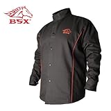 BSX ビーエスエックス フレームレジスタント コットン （難燃性コットン） ウェルディング （溶接用） ジャケット ブラック (XL)