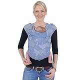 Hoppediz Hop-Tye Classic Baby Carrier Sling (Jacquard Florenz Blue) by Hoppediz