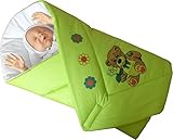 BlueberryShop Classic with Animal Print Swaddle Wrap Blanket Duvet for Newborn Baby 100% Cotton ( 0-