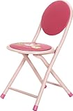 不二貿易 キッズスリムフォールディングチェアー ピンク 折り畳み式 94633
