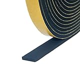 Kontoco スポンジテープ クッションテープ 戸当たりテープ 薄い 隙間すきまテープ 幅10mm×長10M×厚1mm フォームテープ EVA 発泡ゴム 衝突防止 防振防風防音 ドア 窓 黒
