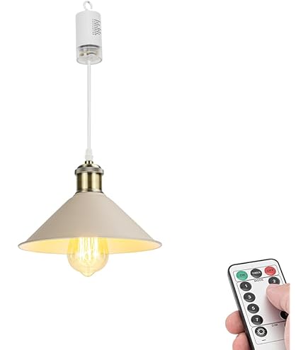 Amazon.co.jp : STGGTS ペンダントライト 引掛けフック式 電池式 電池