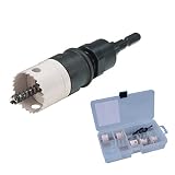 デンサン 充電バイメタルホールソー セット (替刃式タイプ) プラケース入 JHUC-2133
