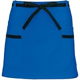 アイトス 腰下エプロン(共生地配色) 006/ブルー AZ-8656