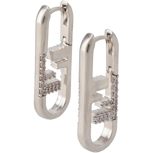 Amazon | FENDI(フェンディ) ピアス FENDI O'LOCK FFロゴ スタッド