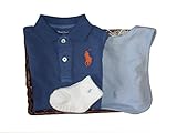 ラルフローレンの子供服　POLO　RALPHLAUREN　ベビー　出産お祝いセット（半袖）　男の子　７５ｃｍ [並行輸入品]