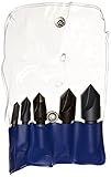 Chicago Latrobe 213 Series Countersink/Center Reamer Set with Plastic Pouch, 82 Degree Angle, Inch, 