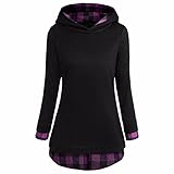 パーカー レディース Kohore おしゃれ フーディ レディース スウェット 部屋着 人気 長袖 春秋 ロング フード付き チェック 3色 s-ll 大きいサイズ 通勤 カジュアル アウトドア 上着