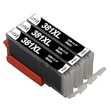 インク 381 BCI-381XLBK 黒ブラック3本セット 大容量 残量検知機能ICチップ付き 対応キヤノンプリンター機種: PIXUS TS8230 TS8130 TS8330 TS6230 TS6130 TR9530 TR8530 TR7530 TR703 TS6330 TS7330インク製造