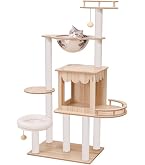 Amazon | YUCHONG キャットタワー 多頭飼い 大型猫用 透明ボウル 宇宙