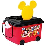 おもちゃ箱 収納 こども お片付け おかたづけ 深型 ミッキーマウス ミニーマウス ピップ ディズニー 錦化成 キャスター付き 持ち運び 大容量 【disney_y】