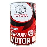 TOYOTA(トヨタ) エンジンオイル トヨタ純正 モーターオイル 0W-20 SP 合成油 1L 08880-14306