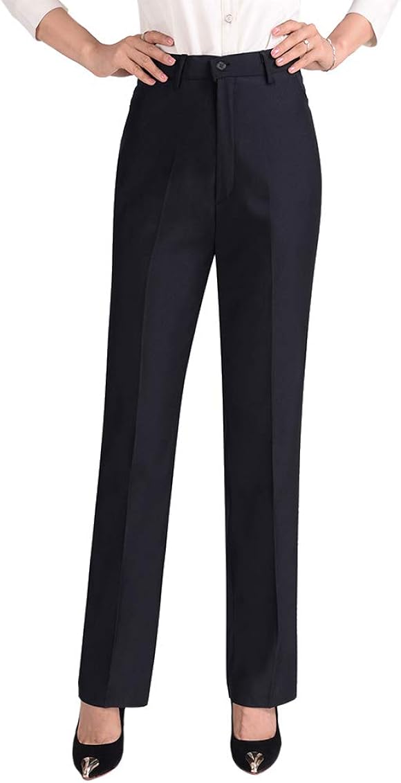 BOZEVON Women's Formal Trousers - High 
