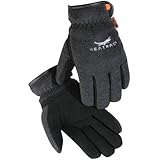 Caiman New Black Deerskin Palm, Fleece Back, Heatrac Insulated Medium by Caiman