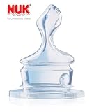 NUK Classic Orthodontic Standard Bottle Neck Teat Silicone Size 2 (6mths+) L - For Thicker Feeds