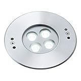 タカショー　ウォーターライト（ローボルト）　グランドライト　8型 水中仕様（ＬＥＤ色：白）　●73082700　HHA-W07S シルバー