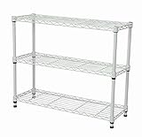 エイ・アイ・エス (AIS) メタルラック本体 ホワイト 75x25x61.8cm 19φスチールラックセット NS-7525WH