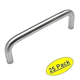 Cosmas 724 – 4ssステンレススチールTrueソリッドステンレススチール5 / 16 "直径キャビネットハードウェアハンドルワイヤPull – 4 "穴センター、4 – 5 / 16 "全