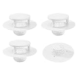 4pcsバスタブDrainプロテクターヘアキャッチャー/ Strainer / Snare /フィルタ/ストッパー廃棄物プラグNet Drain Bath kitchen-largeワイドリム2.2