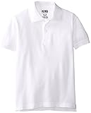 KHQ Big Boys' Short Sleeve Pique Polo White X-Large [並行輸入品]