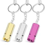 【Amazon.co.jp限定】ホイッスル 笛 防災 救援 PolySky ネックストラップ付き アウトドア 学校 ジム キャンプ ハイキング 生存 コーチ 審判 装備 ライフガード (ゴールド+シルバー+ローズレッド)