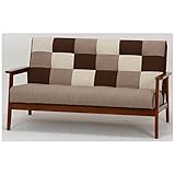 モダンなパッチワーク仕立ておしゃれソファー。