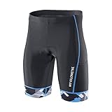 KILO PADDING Triathlon Men`s Shorts 9 inches Blue with Two pockets Chamois for Long-distance Tri Rac