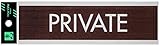 光 プレート ウッドライクマットシリーズ 「 PRIVATE 」 ウォールナット 約縦4.5×横18×厚さ0.2cm