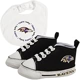 Baby Fanatic bfa-bar30002 Baltimore Ravens NFL幼児よだれかけと靴ギフトセット