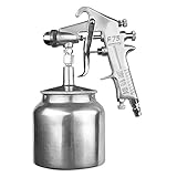 Fenteer 実用的　F75 750ml　エアスプレーガン　キット　オートペイント　カー プライマー　ベースコート　クリアコート　油性塗料