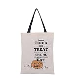 CCINEE　（特価　　在庫品整理　　品質保障　完全新品） 48 X 35 cm ハロウィーン　パーティー　コットン　キャンバス　トート　ギフト　バッグ ハロウィンギフトバッグ ハロウィンキャンディバ